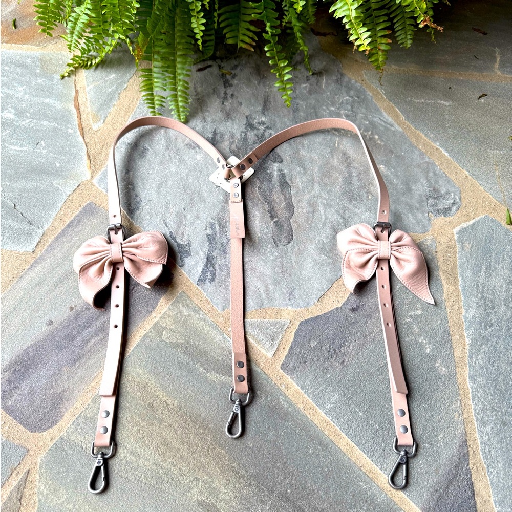 Free People Pink Bow Belt